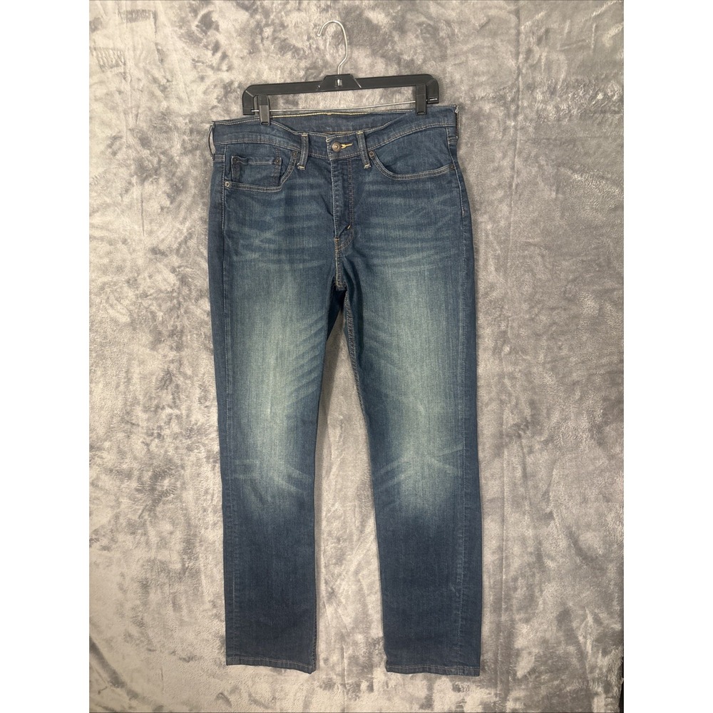 Levis 514 Straight Fit Mens Jeans 34x34 Medium Wash Blue Denim Pants
